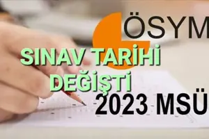 MSÜ SINAV TARİHİ DEĞİŞTİ