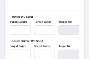 YKS-TYT-AYT PUAN HESAPLAMA 2022