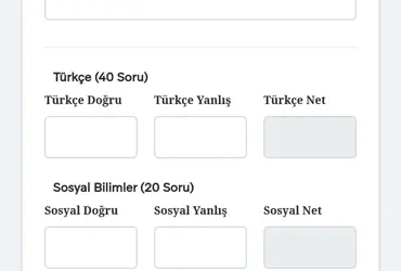 YKS-TYT-AYT PUAN HESAPLAMA 2022
