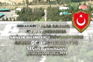 MİLLİ SAVUNMA BAKANLIĞI NAM VE HESABINA SAĞLIK BİLİMLERİ ÜNİVERSİTESİNE ASKERİ ÖĞRENCİ TEMİNİ 2'NCİ SEÇİM AŞAMALARI SONUÇ DUYURUSU